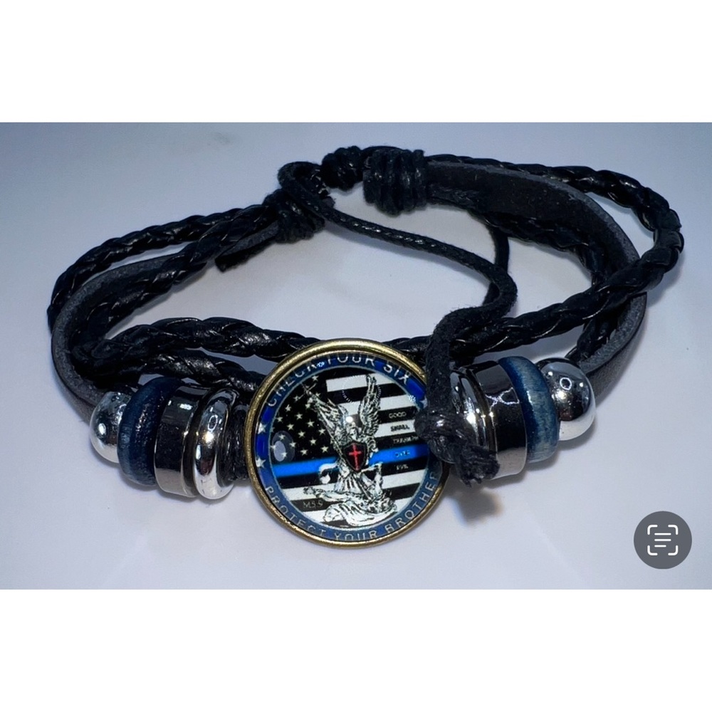 - $4 Thin Blue Line Police Bracelet. New. $4 if bundled - Picture 5 of 16